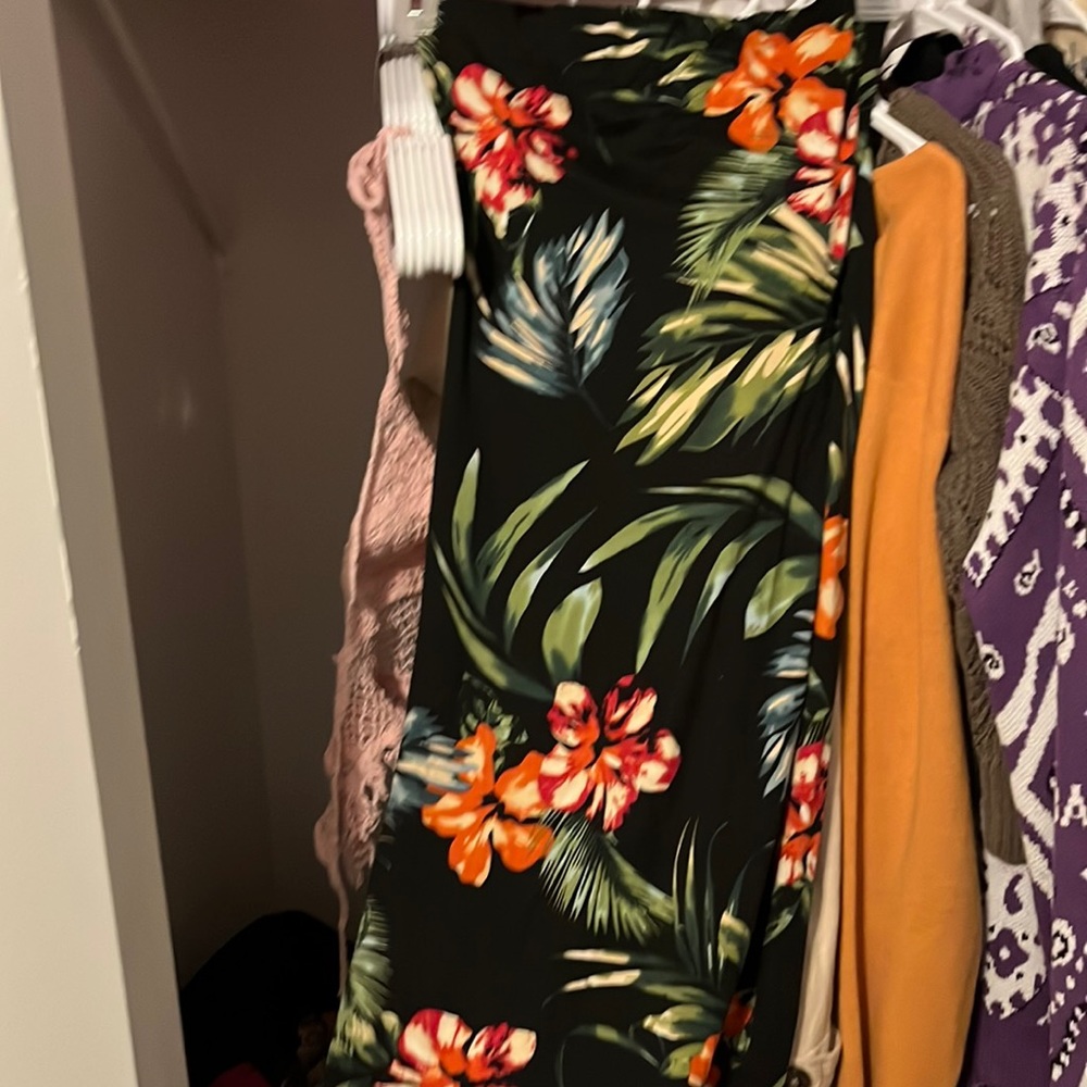 foral tube dress scrapless